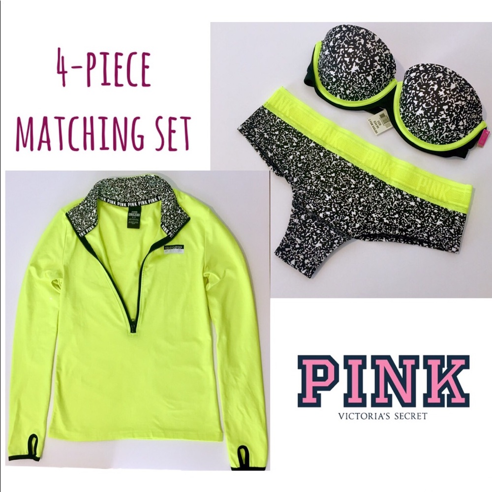 Victoria’s Secret PINK Ultimate bra jacket yellow